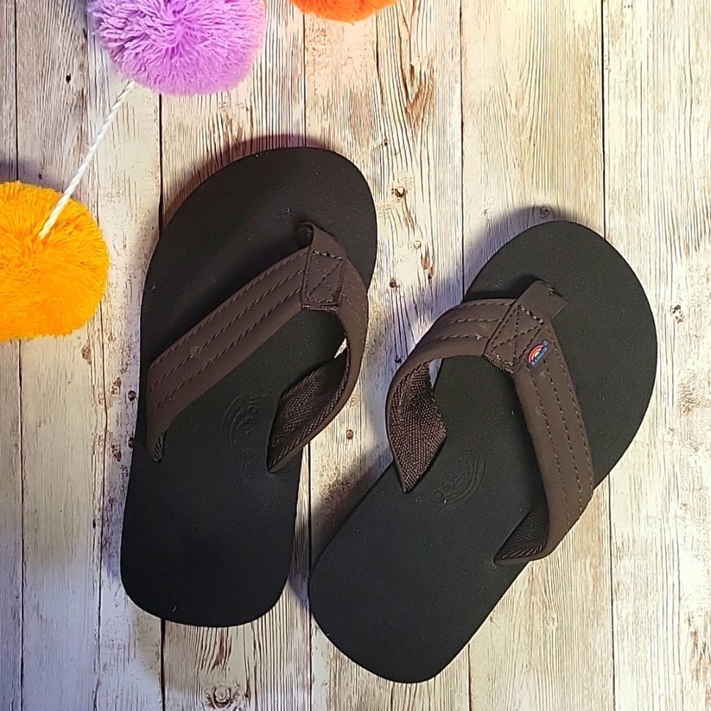 Toddler Boys Rainbow Flip Flops